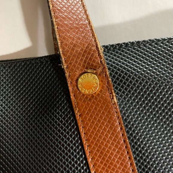 vintage BOTTEGA VENETA oversized zip top TOTE BAG - Picture 2 of 14